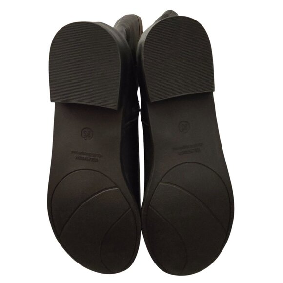 Karen Scott Deliee2 Riding Boots 7.5M Black Cognac Buckle Equestrian Western NWB - Picture 7 of 10